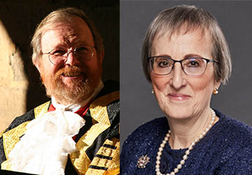 Dr Bill Bryson and Alderman Alison Gowman